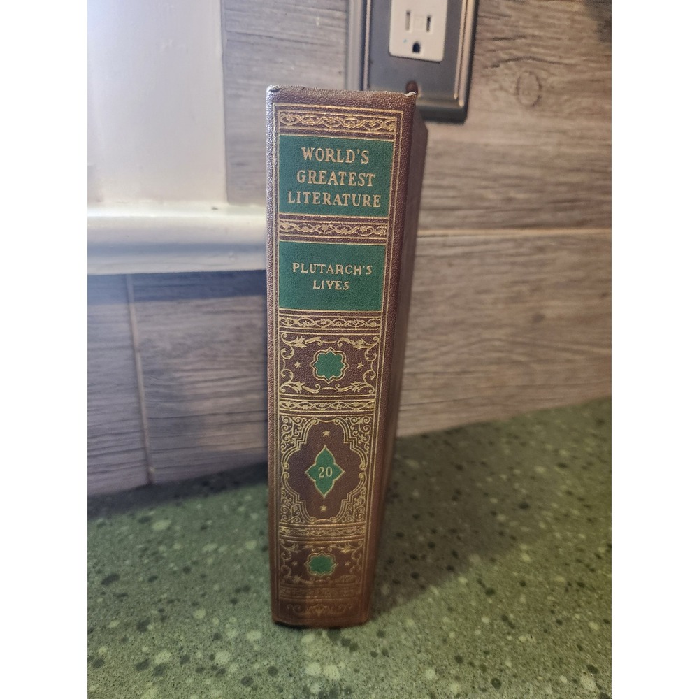 VTG 1936 Spencer Press World's Greatest Literature #20 Plutarch's Lives